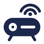 Wi Fi Router Round SVG Icon